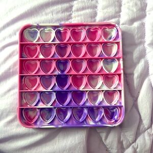 Multicolor heart pop it square